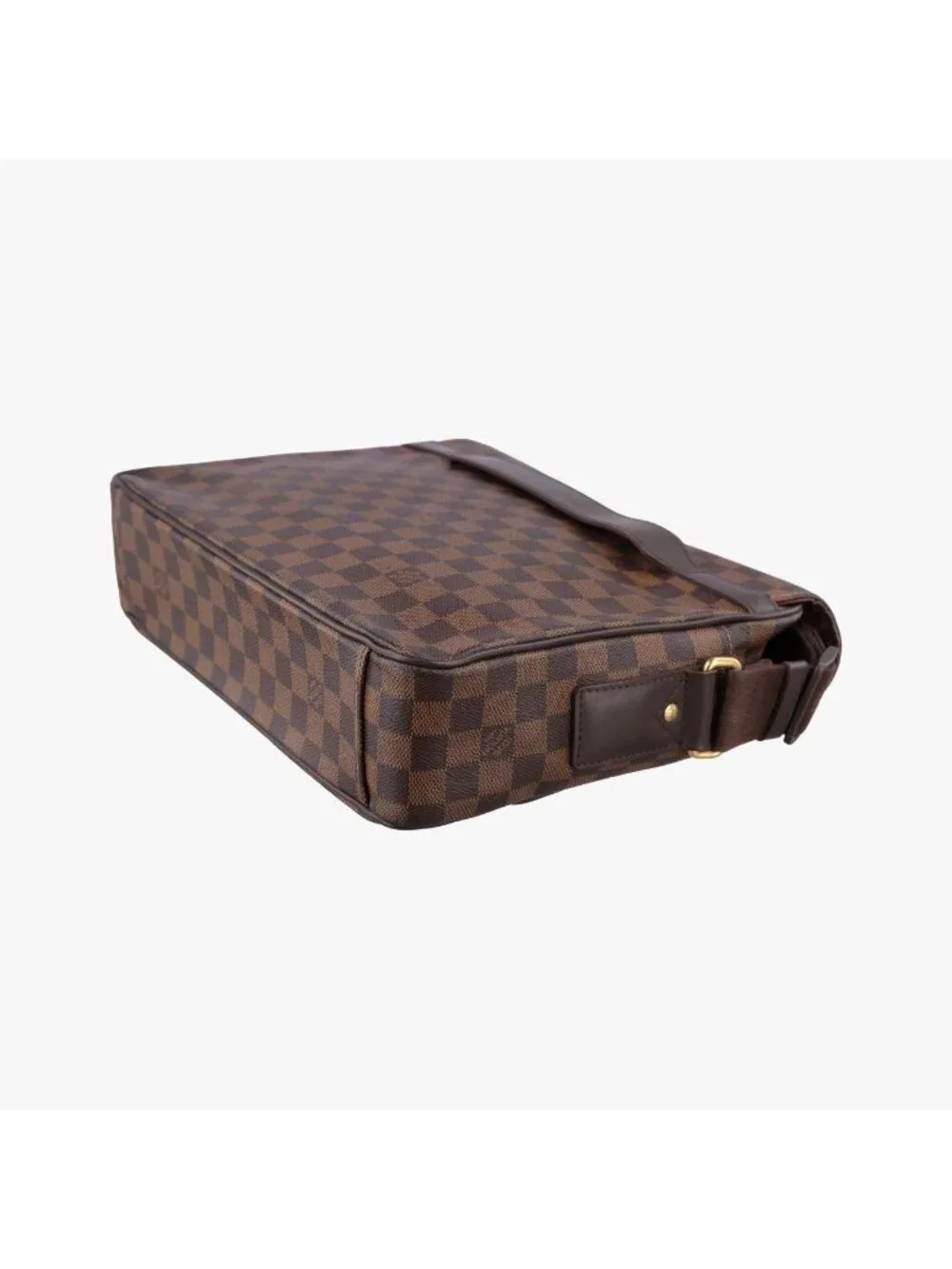 Louis Vuitton Shelton MM Ebene Damier Canvas Shoulder Bag